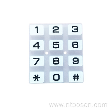 Special silicone keypads for combination lock